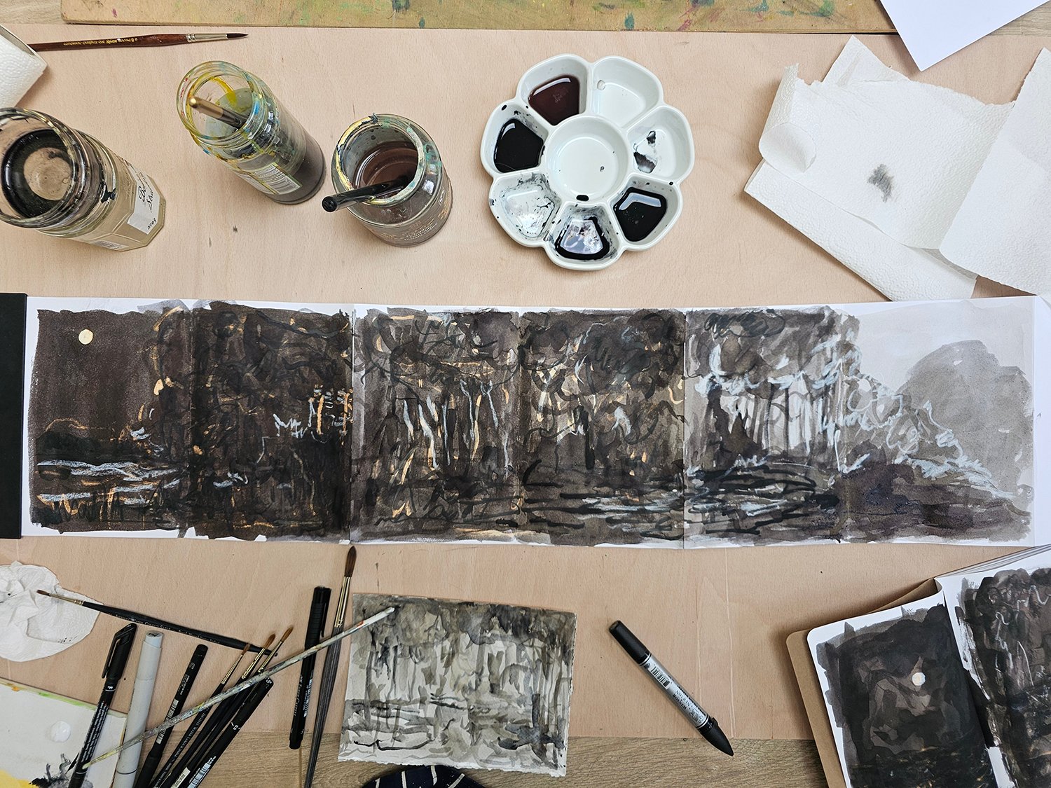 2 Process image_Drawing From Music course_summer 2025