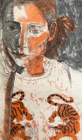 Liza Kelly_Woman in a Tiger TShirt