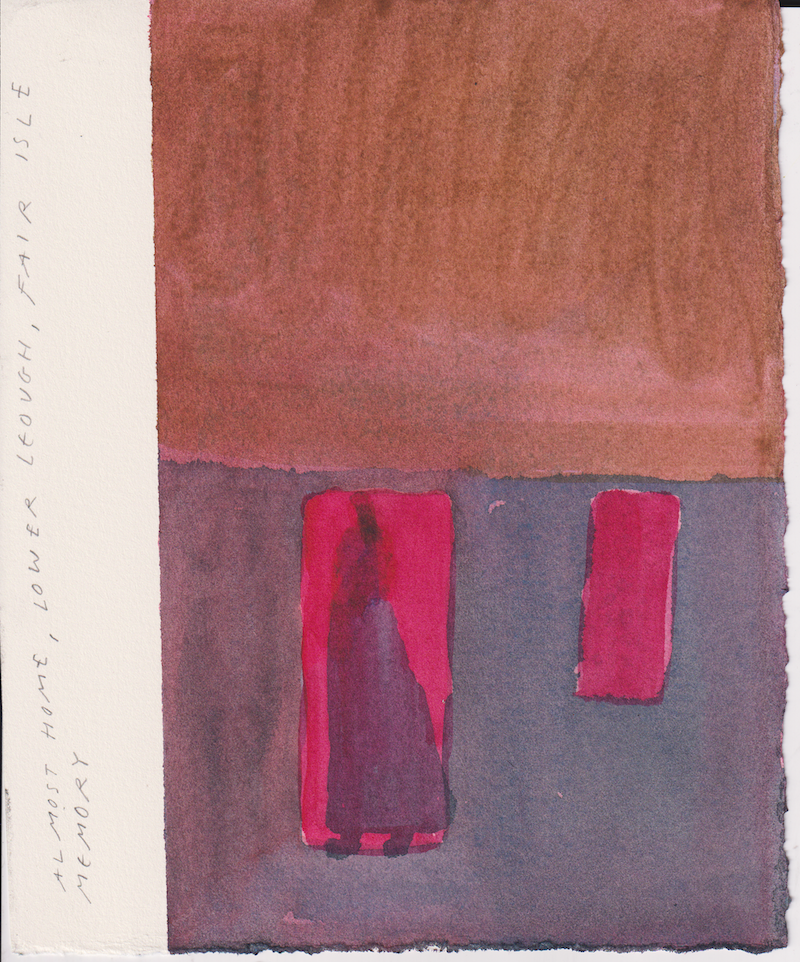 Lower Leough, watercolour on paper, 15x25cm
