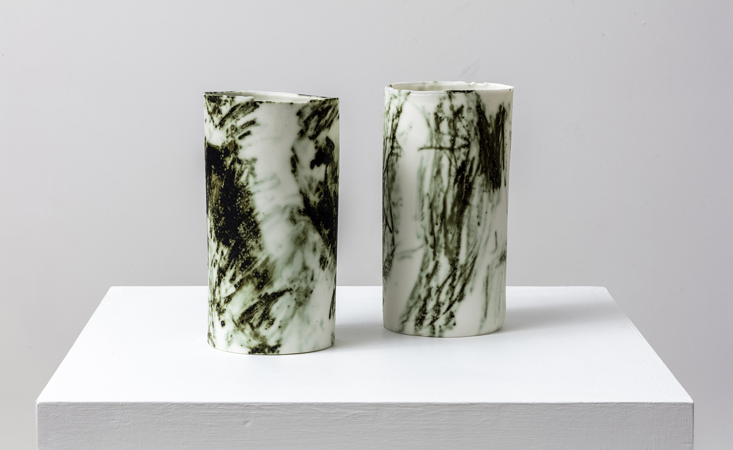Zoë Andrews_Search (lanterns)_Copper oxide on Parian porcelain