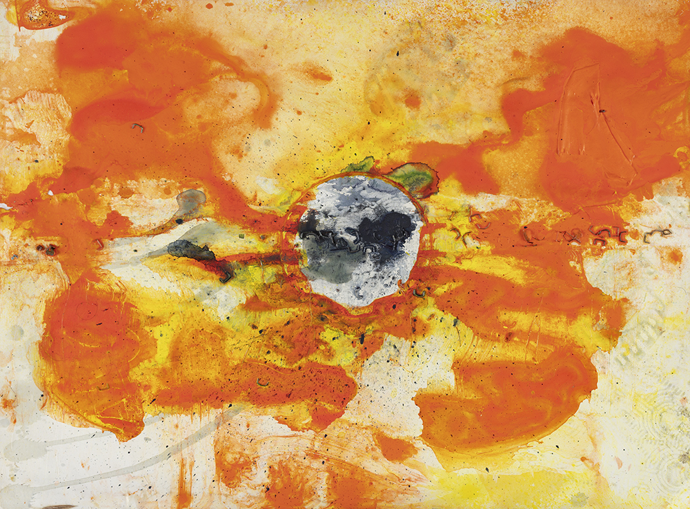 Frank Bowling, Blackandwhiteball, 2026