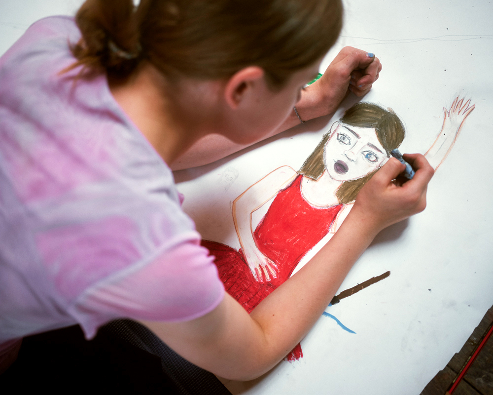 In the studio, Notting Dale Campus (Aged 10 - 14) Image