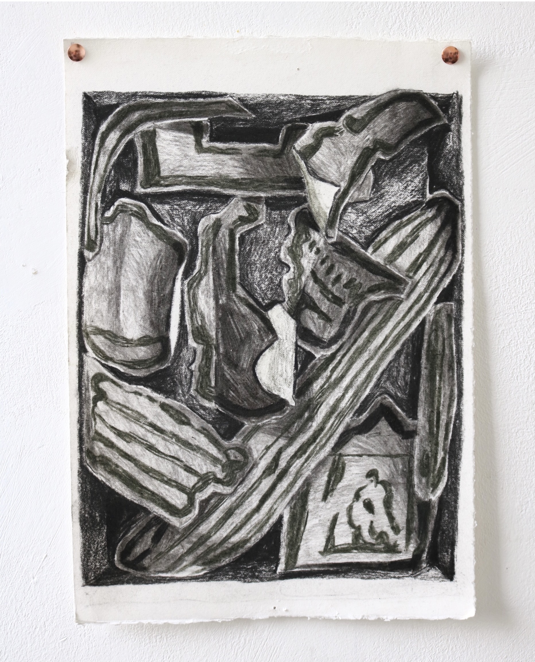 Study for And they all came tumbling